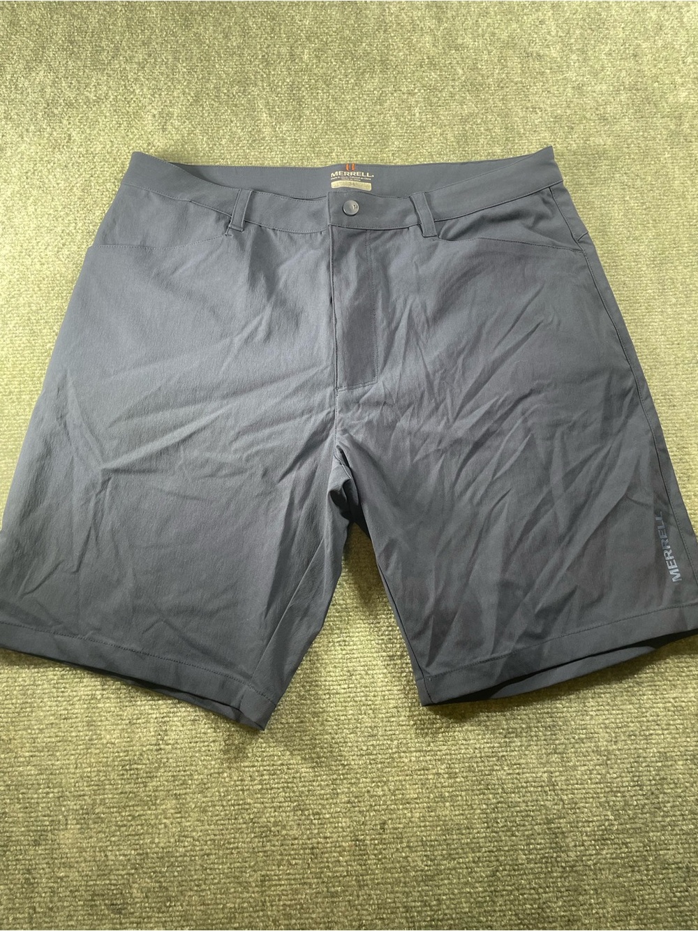 Merrell‎ Men's Blue Outdoor Shorts with Orange Stitching